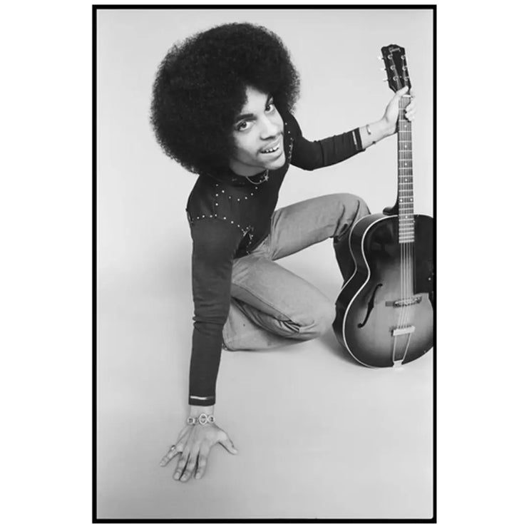 Prince, With Guitar Behind The Gallery behindthegallery