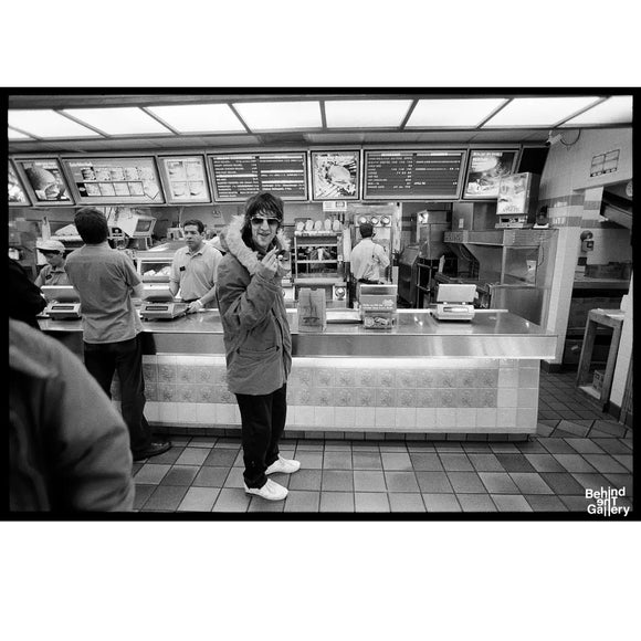 Richard Ashcroft, McDonald’s — The Verve, 1997, photographed by Chris Floyd | Behind The Gallery