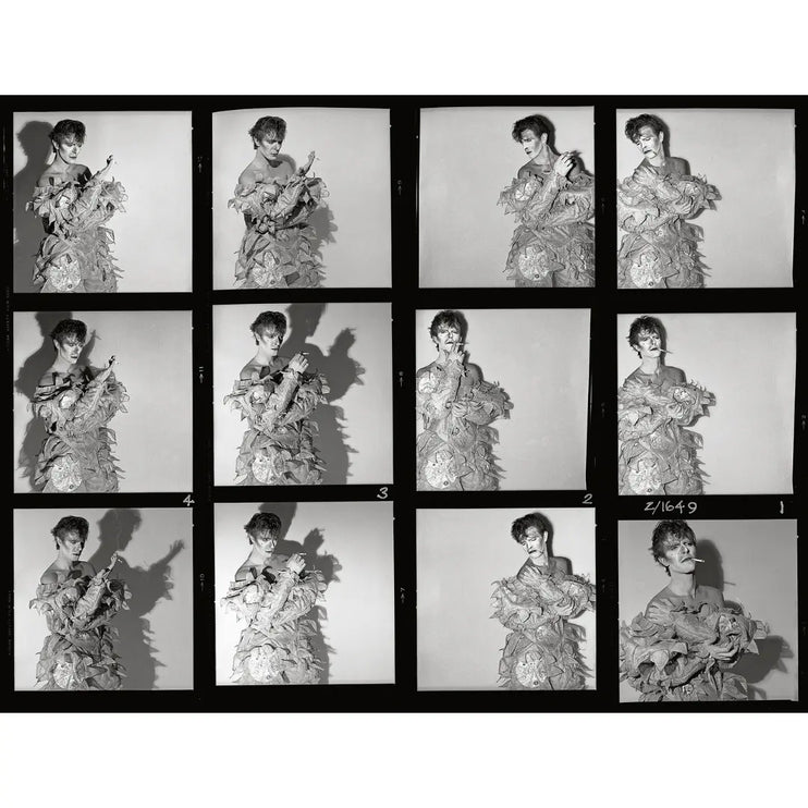 David Bowie - Scary Monsters Contact Sheet #1 - 1980 Behind The Gallery behindthegallery