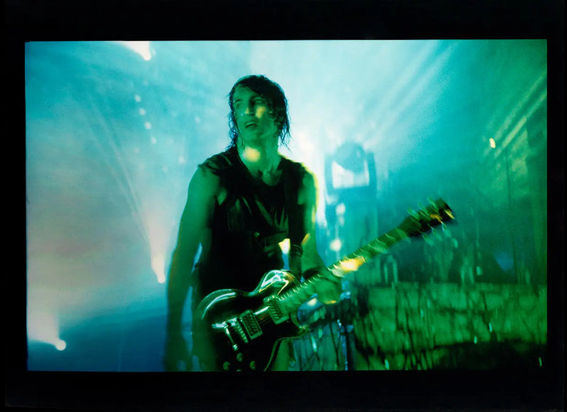 TRENT IN BLUISH GREEN LIVE — Nine Inch Nails, photographed by Jonathan Rach | Behind The Gallery