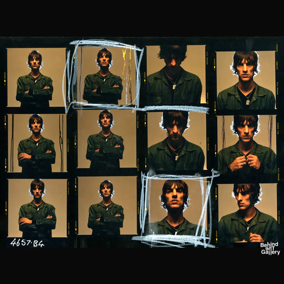 Richard Ashcroft Contact Sheet — The Verve, 1997, photographed by Chris Floyd | Behind The Gallery
