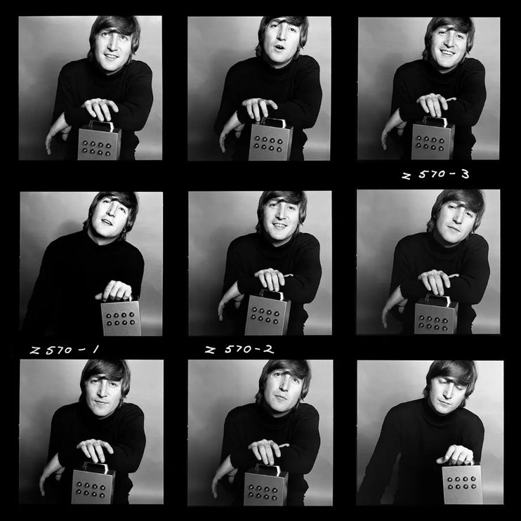 John Lennon Contact Sheet - 1965 Behind The Gallery behindthegallery
