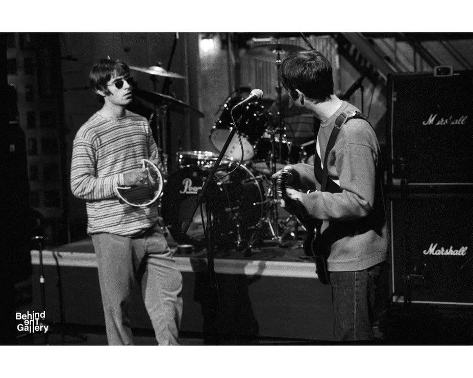 Chris Floyd Liam Gallagher Noel Gallagher Behind The Gallery Oasis NYC david lettermen