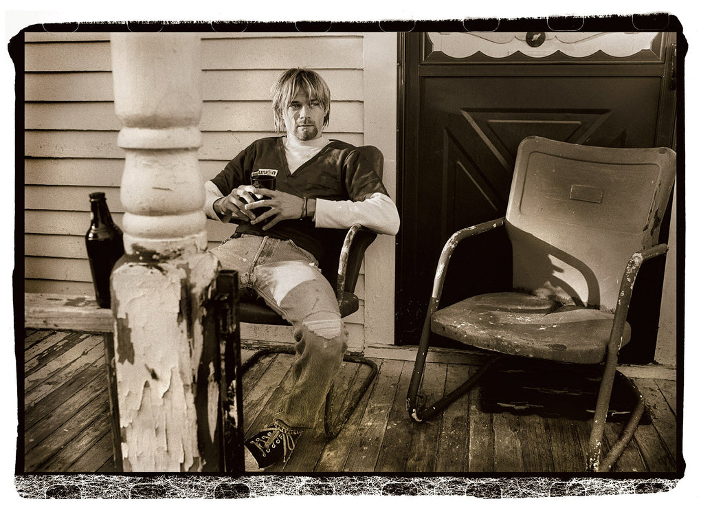 Kurt Cobain, Seattle Veranda, 1990 - Ian Tilton Behind The Gallery Behind The Gallery 