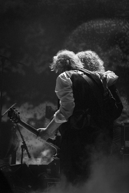 Jimmy Page and Robert Plant, Led Zeppelin - O2 — 2007, photographed by Scarlet Page | Behind The Gallery