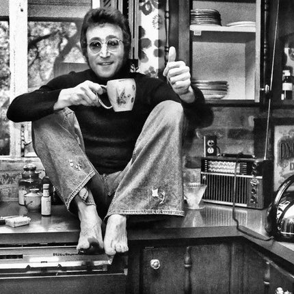 John Lennon Drinking Tea,  Beverly Hills 1973, Michael Brennan