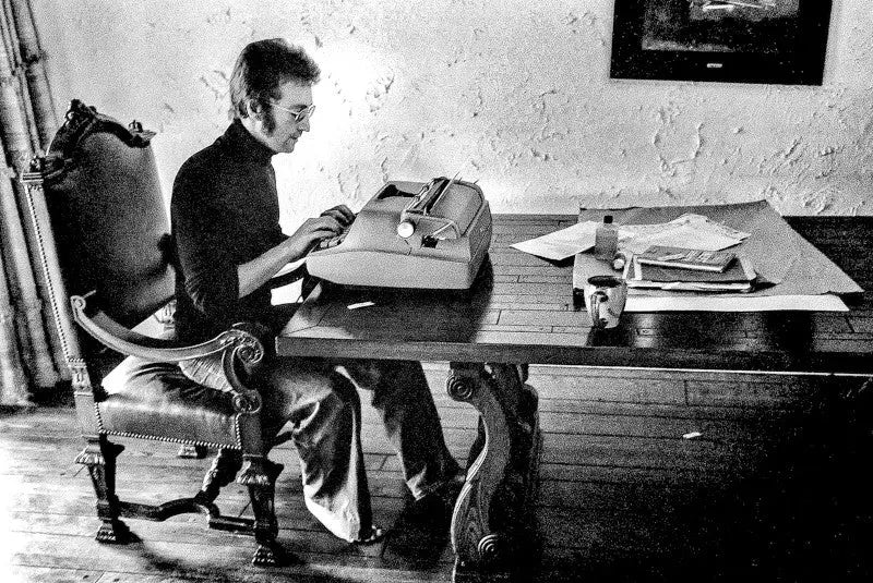 John Lennon Typewriter,  California 1973, Michael Brennan