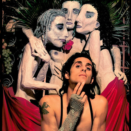 Janes Addiction: Perry Farrell w/artwork for ‘Ritual De Lo Habitual’ album cover. Kevin Westenberg