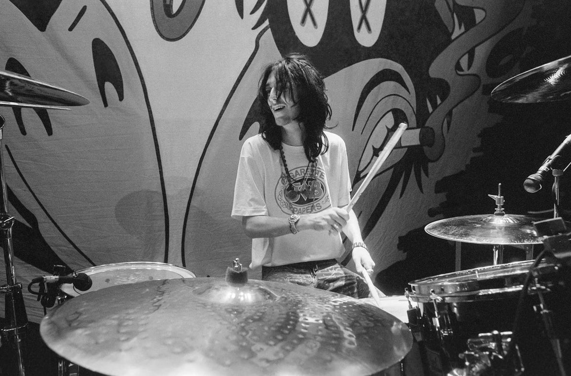 Chris Drums — The Black Crowes, photographed by Ross Halfin | Behind The Gallery