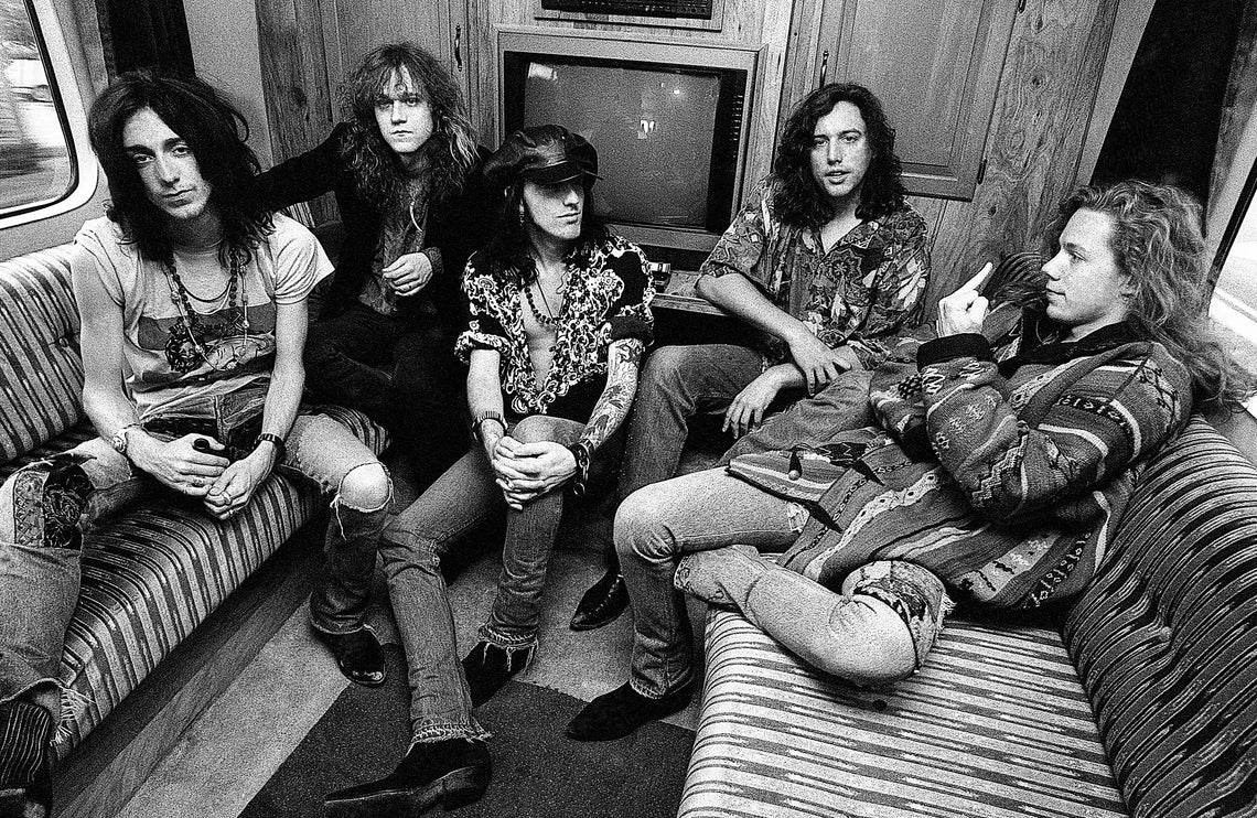 The Black Crowes - Tour Bus – Miami, Florida — 1992, photographed by Ross Halfin | Behind The Gallery
