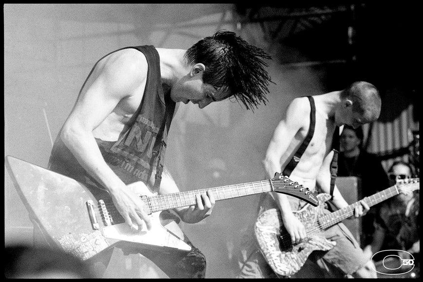 Lollapalooza Live 2 — Nine Inch Nails, 1991, photographed by Chris Cuffaro | Behind The Gallery