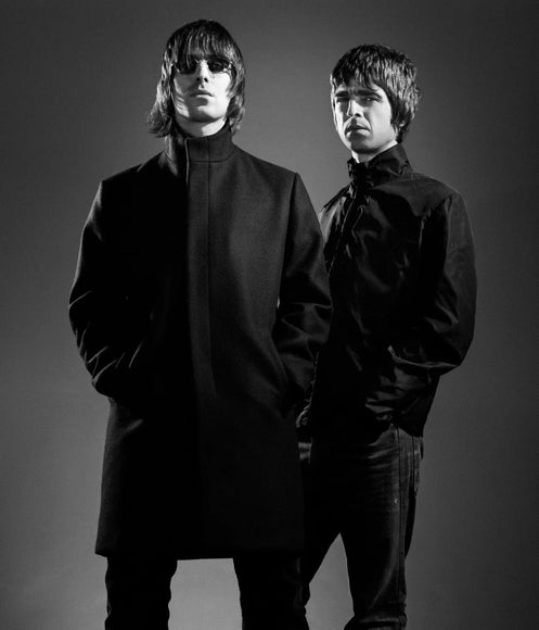Liam & Noel Gallagher B&W Behind The Gallery behindthegallery