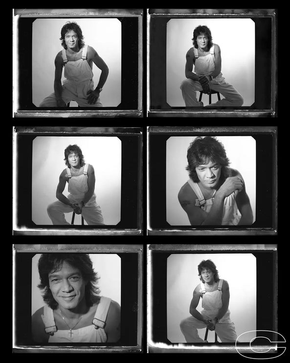 Eddie Van Halen Proof Sheet Behind The Gallery behindthegallery