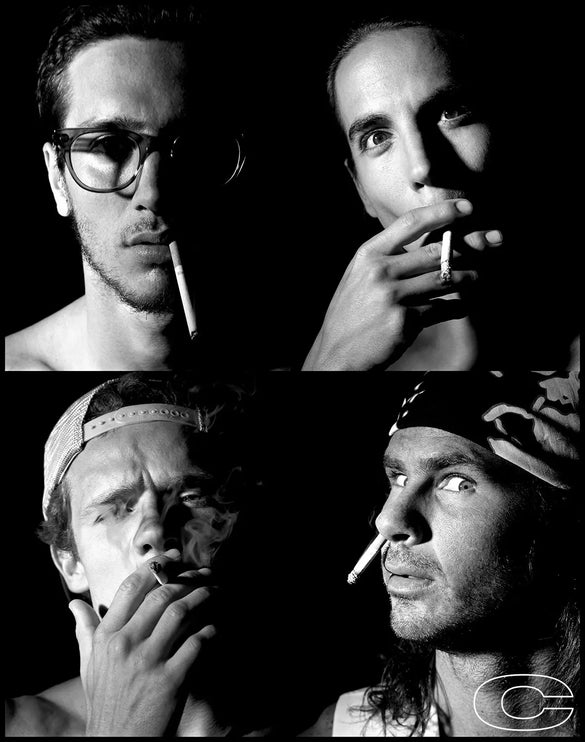 Red Hot Chili Peppers (Dark Portrait) Behind The Gallery behindthegallery