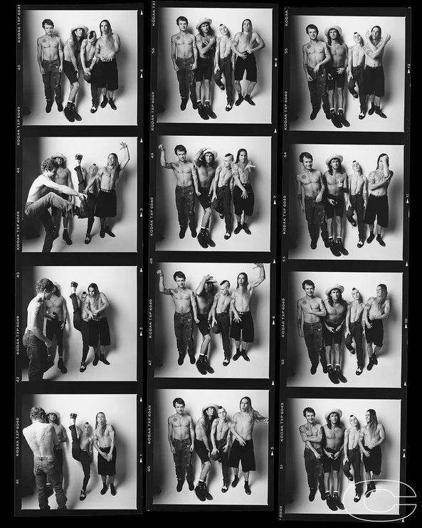 Red Hot Chili Peppers - Proof Sheet Behind The Gallery behindthegallery